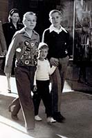 James (cousin), Ben (brother) & Harlan walking
